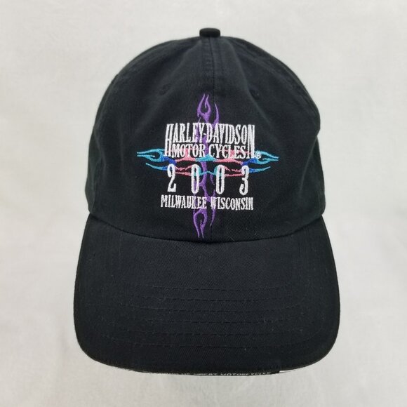 ✅2003 Harley Davidson Motorcycles Milwaukee Wisconsin 100th Anniversary Hat Cap - Picture 2 of 9
